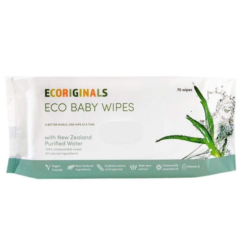Ecoriginals Baby Wipes New Zealand Purified Water (3 x 70 pack)